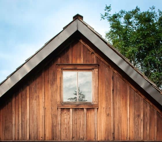 gabled roof wooden house 1